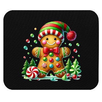 Discover Gingerbread Christmas, Merry Christmas Mouse Pads