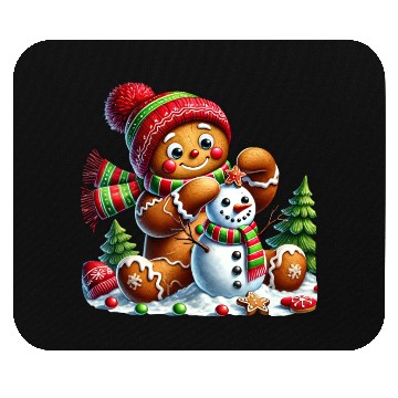 Discover Gingerbread Christmas, Merry Christmas Mouse Pads