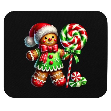 Discover Gingerbread Christmas, Merry Christmas, Candy Mouse Pads
