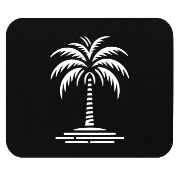 Discover Minimalistic Vector Palm Tree path7 Mouse Pads