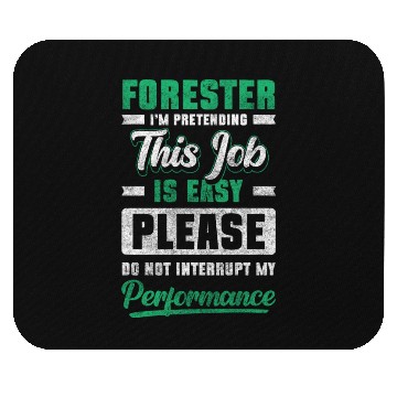 Discover Forest Worker Forestry Protection Chainsaw Mouse Pads