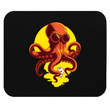 Discover Orange Smart Octopus Mouse Pads