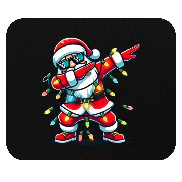 Discover Dabbing Santa Christmas Mouse Pads