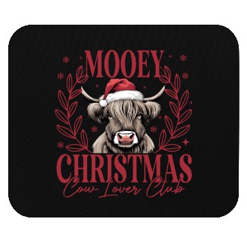 Discover Christmas Cow Lover Mouse Pads