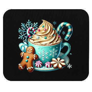 Discover Christmas ice cream, Coquette Chistmas Mouse Pads