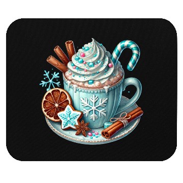 Discover Christmas ice cream, Coquette Chistmas Mouse Pads
