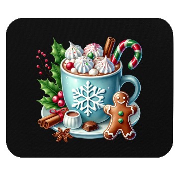 Discover Christmas ice cream, Coquette Chistmas Mouse Pads