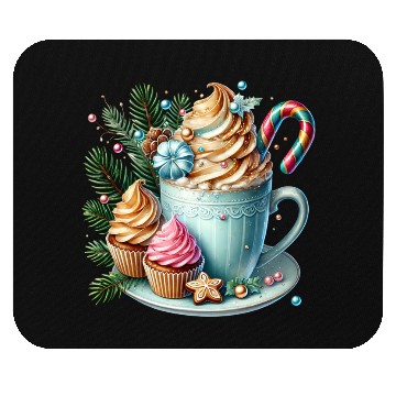 Discover Christmas ice cream, Coquette Chistmas Mouse Pads