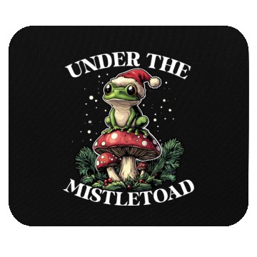 Discover Under the Mistletoad Frog on Mushroom Cottagecore Mouse Pads