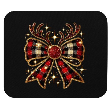 Discover Christmas Reindeer Bow, Merry Christmas Mouse Pads