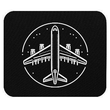Discover Minimalistic Vector Passenger Aircraft path27 Mouse Pads