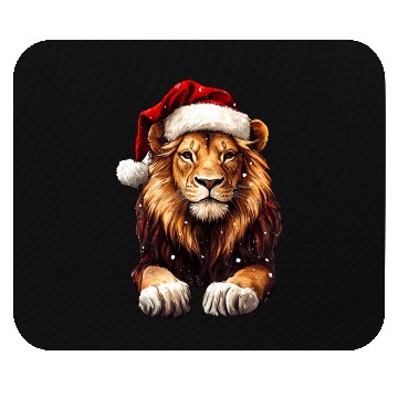 Discover Lions Christmas Mouse Pads