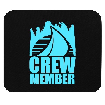 Discover Crew Member Sailing Sun Sunset Logo Crew Member Mouse Pads