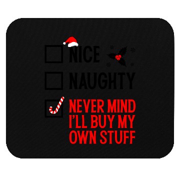 Discover Nice Naughty Funny Holiday Mouse Pads