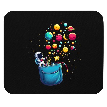 Discover Cosmic Pocket Adventure Mouse Pads