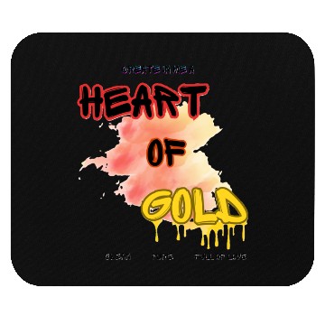 Discover Heart of Gold Mouse Pads