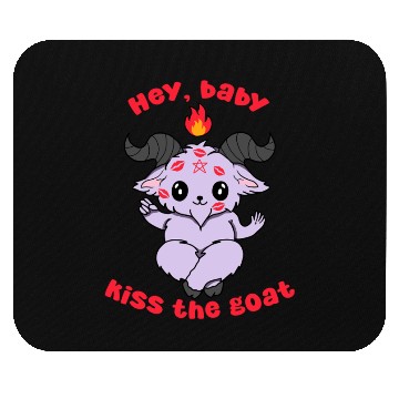 Discover Kiss the Goat Mouse Pads