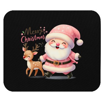 Discover Merry Christmas Santa Reindeer Mouse Pads