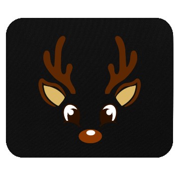 Discover Reindeer Face Christmas, Merry Christmas Mouse Pads