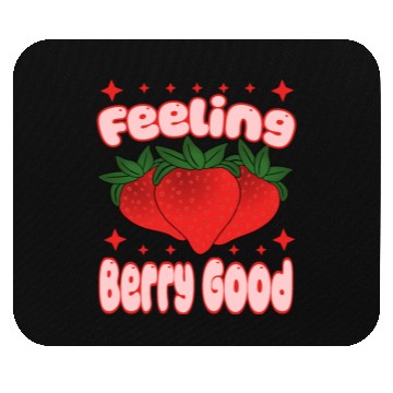 Discover Feeling Berry Good Strawberry Design Mouse Pads