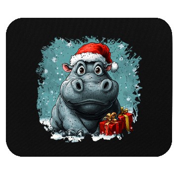 Discover Hippo Christmas Mouse Pads