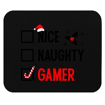 Discover Nice Naughty Gamer Christmas Mouse Pads