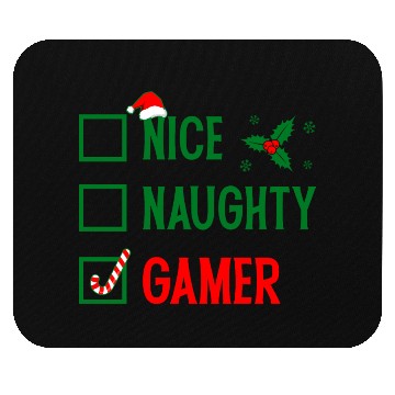 Discover Nice Naughty Gamer Christmas Mouse Pads