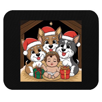 Discover Jesus was born yorkies adoring Mouse Pads