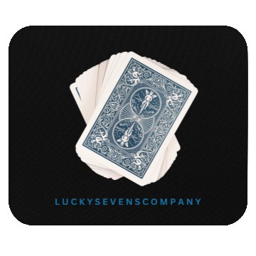 Discover Blue Deck Design Mouse Pads