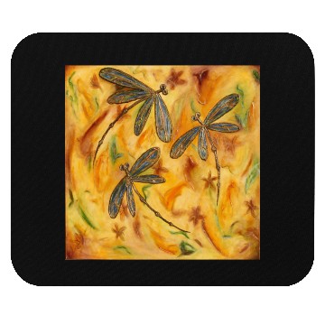 Discover Dragonfly Autumn Flit Mouse Pads