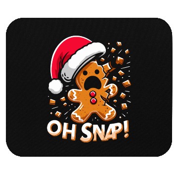 Discover Gingerbread Oh Snap Funny Christmas Mouse Pads