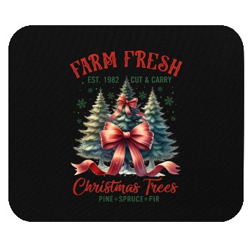 Discover Farm Fresh Merry Christmas Mouse Pads