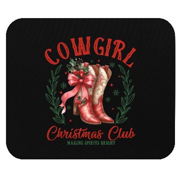 Discover Cowgirl Christmas, Christmas Vintage Mouse Pads