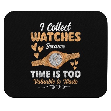Discover Clock Collector Clock Face Mouse Pads