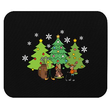 Discover sport funny animal moose playing golf Mouse Pads