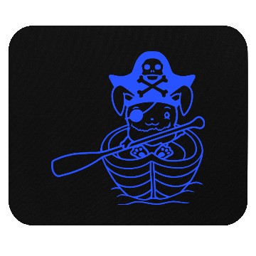 Discover Rabbit Pirate Paddle Bunny Buccaneer Rowboat Comic Mouse Pads