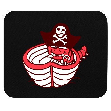 Discover Funny Worm Caterpillar Pirate Sweet Paddle Rowing Mouse Pads