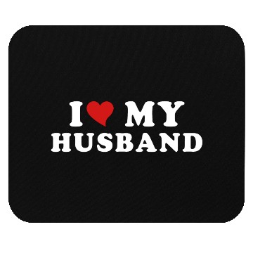 Discover i Love My Husband Mouse Pads