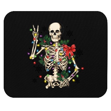 Discover Skeleton Christmas, Christmas Retro Mouse Pads