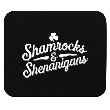 Discover Happy St Patricks Day Lucky Shamrock&Shenanigans Mouse Pads