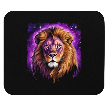 Discover Starry Night Mouse Pads design of lion Rembrandt style