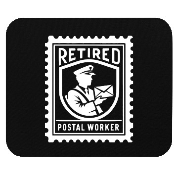 Discover Stamp Retired Postal Worker Mouse Pads