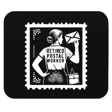 Discover Mail Lady Retired Postal Worker Mouse Pads