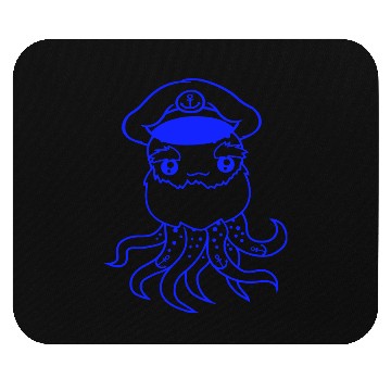 Discover Old Octopus Octopus Cephalopod Funny Captain Squid Mouse Pads