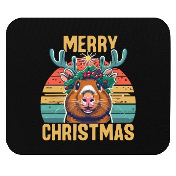Discover Funny Guinea Pig Christmas Mouse Pads