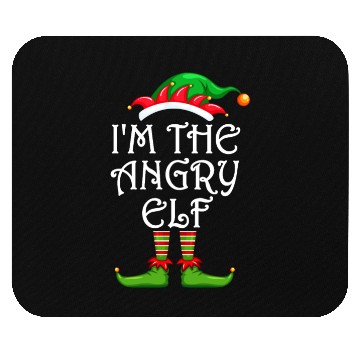 Discover I'm The Angry Elf Mouse Pads Matching Family Christmas