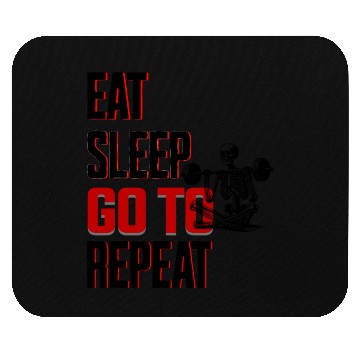 Discover eat sleep go to repeat Mouse Pads