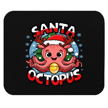 Discover Santa Octopus 002 Mouse Pads