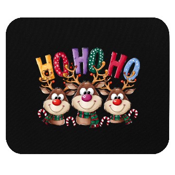 Discover Ho Ho Ho Deer, Merry Christmas Mouse Pads