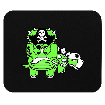Discover Triceratops Stegosaurus 2 Dinosaur Pirates Dinos Mouse Pads